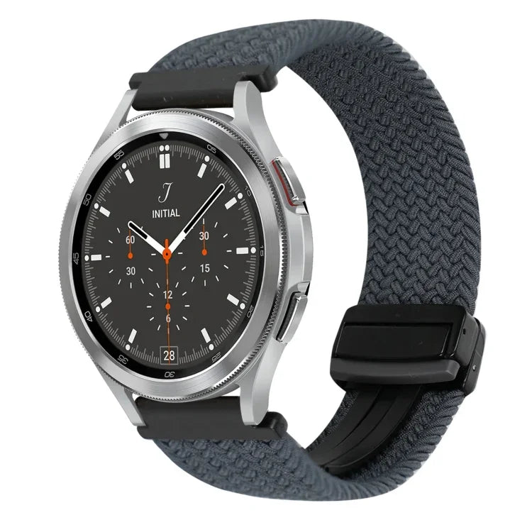 20mm Magnetic Buckle Braided Watch Strap, For Samsung Galaxy Watch 4, For Samsung Galaxy Watch 4 Classic