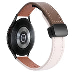 Slim Magnetic Buckle 20mm Microfiber Leather Watch Band, For Samsung Galaxy Watch 4  40 / 44mm, For Samsung Galaxy Watch 4 Classic 42 / 46mm