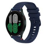 Wavy Dotted Stitched 20mm Silicone Watch Band, For Samsung Galaxy Watch 5 40 / 44mm, For Samsung Galaxy Watch 5 Pro 45mm, For Samsung Galaxy Watch 4 40 / 44mm, For Samsung Galaxy Watch 4 Classic 42 / 46mm