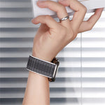 Sea Wave Nylon Hook and Loop Fastener Watch Band, For Apple Watch SE 2022 40mm, For Apple Watch SE 2022 44mm, For Apple Watch Series 7 41mm, For Apple Watch Series 7 45mm, For Apple Watch Series 6 40mm, For Apple Watch Series 6 44mm                    ...
