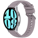 Stripe Texture Silicone 20mm Watch Band, For Samsung Galaxy Watch 6 44mm, For Samsung Galaxy Watch 6 40mm, For Samsung Galaxy Watch 6 Classic 43mm, For Samsung Galaxy Watch5 Pro Golf Edition