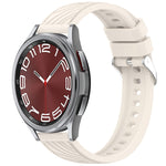 Stripe Texture Silicone 20mm Watch Band, For Samsung Galaxy Watch 6 44mm, For Samsung Galaxy Watch 6 40mm, For Samsung Galaxy Watch 6 Classic 43mm, For Samsung Galaxy Watch5 Pro Golf Edition
