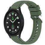 Stripe Texture Silicone 20mm Watch Band, For Samsung Galaxy Watch 6 44mm, For Samsung Galaxy Watch 6 40mm, For Samsung Galaxy Watch 6 Classic 43mm, For Samsung Galaxy Watch5 Pro Golf Edition