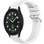 Stripe Texture Silicone 20mm Watch Band, For Samsung Galaxy Watch 6 44mm, For Samsung Galaxy Watch 6 40mm, For Samsung Galaxy Watch 6 Classic 43mm, For Samsung Galaxy Watch5 Pro Golf Edition