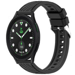 Stripe Texture Silicone 20mm Watch Band, For Samsung Galaxy Watch 6 44mm, For Samsung Galaxy Watch 6 40mm, For Samsung Galaxy Watch 6 Classic 43mm, For Samsung Galaxy Watch5 Pro Golf Edition