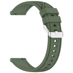 Stripe Texture Silicone 20mm Watch Band, For Samsung Galaxy Watch 4 44mm, For Samsung Galaxy Watch 4 40mm, For Samsung  Galaxy Watch 4 Classic 46mm, For Samsung  Galaxy Watch 4 Classic 42mm