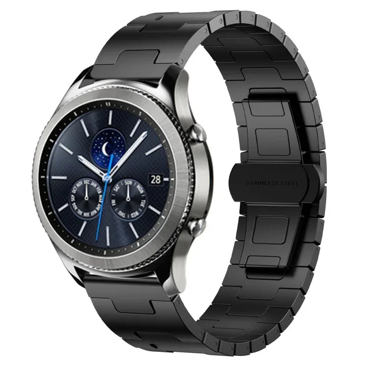 Titanium Alloy 22mm Metal Watch Band, For Samsung Galaxy Gear S3 Frontier, For Samsung Galaxy Watch 3 45mm, For Samsung Galaxy Gear S3 Classic, For Samsung Galaxy Watch 46mm