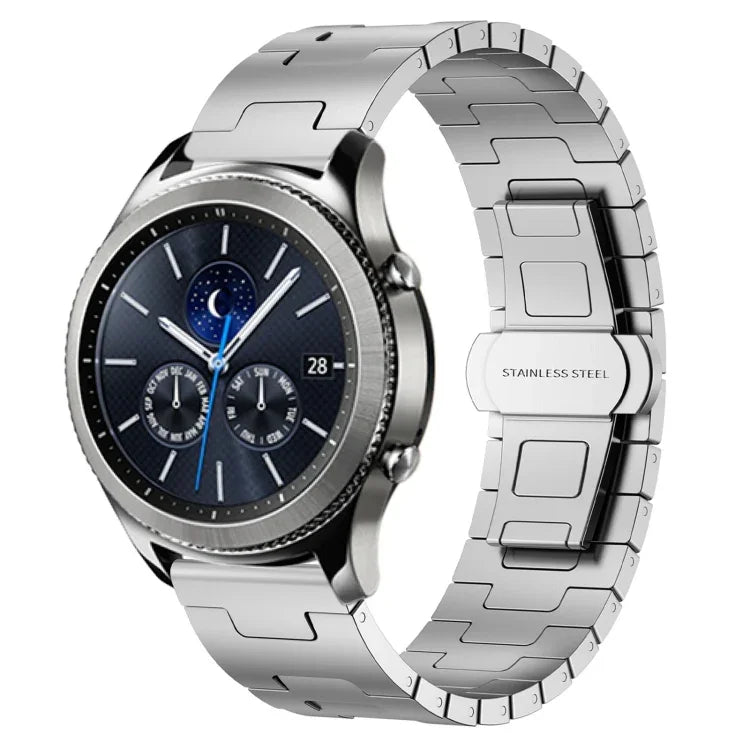 Titanium Alloy 22mm Metal Watch Band, For Samsung Galaxy Gear S3 Frontier, For Samsung Galaxy Watch 3 45mm, For Samsung Galaxy Gear S3 Classic, For Samsung Galaxy Watch 46mm