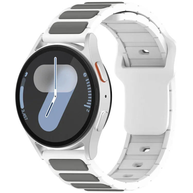 Two Color I-Shaped Silicone Watch Band, For Samsung Galaxy Watch 20mm, For Samsung Galaxy Watch 22mm