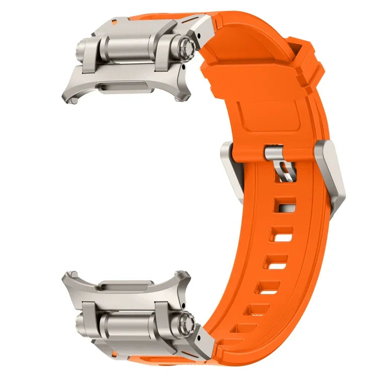 Titanium Connector Quick Release Silicone Watch Band, For Samsung Galaxy Watch Ultra 47mm / Ultra 2025
