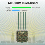 WAVLINK WN573HX1 WiFi 6 AX1800 Dual Band Wireless Router Outdoor WiFi Access Point, US Plug, EU Plug, UK Plug, AU Plug