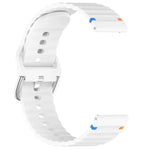 Wavy Grain Stitched 20mm Silicone Watch Band, For Samsung Galaxy Watch 7 40 / 44mm