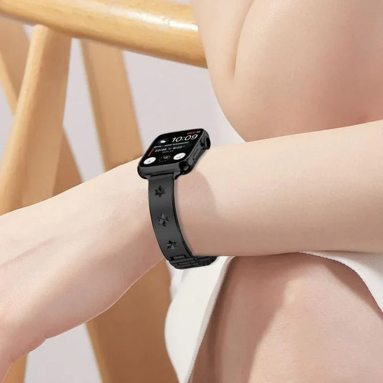 Snowflake Petals Bracelet Metal Watch Band, For Apple Watch 46mm / 49mm / 45mm / 44mm, For Apple Watch 42mm / 41mm / 40mm / 38mm