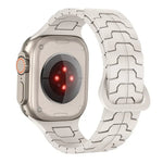 Steel Dragon Scale Magnetic Silicone Watch Band, For Apple Watch 46mm / 49mm / 45mm / 44mm