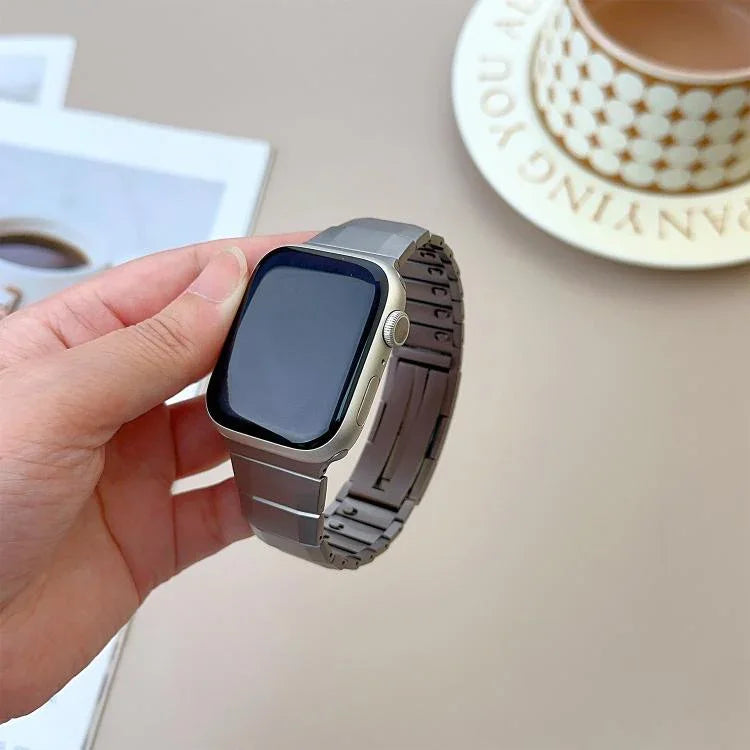 Curved Side Detachable Stainless Steel Watch Band, For Apple Watch 46mm / 49mm / 45mm / 44mm, For Apple Watch 42mm / 41mm / 40mm / 38mm