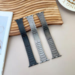 Curved Side Detachable Stainless Steel Watch Band, For Apple Watch 46mm / 49mm / 45mm / 44mm, For Apple Watch 42mm / 41mm / 40mm / 38mm