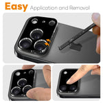2pcs NORTHJO Camera Lens Protector 3D HD Tempered Glass Film, For iPhone 17 Pro Max, For iPhone 17 Pro, For iPhone 17, For iPhone Air