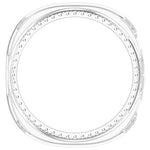 Single Row Diamond Half Coverage Hollow PC Watch Case, For Galaxy Watch 9 / 8 44mm, For Galaxy Watch 9 / 8 40mm