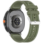 Hybrid Nylon Braid Silicone Watch Band, For Samsung Galaxy Watch8 / Watch8 Classic