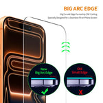 ENKAY Thickened Glue No White Edge 9H Big Arc Edge High Aluminum-silicon Tempered Glass Film, For iPhone 17 Pro Max, For iPhone 17 Pro, For iPhone 17, For iPhone Air