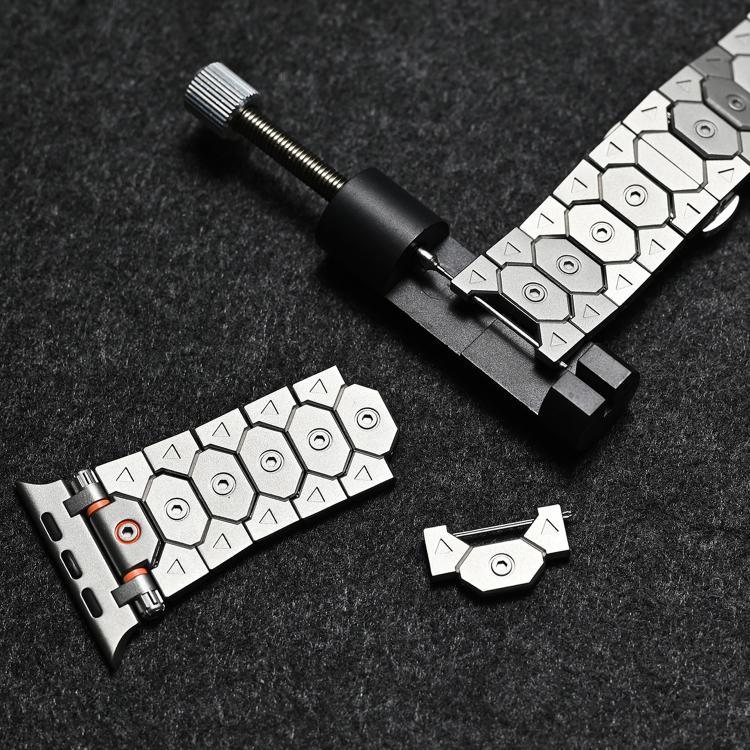 Octagonal Stainless Steel  Watch, For Apple Watch 46mm / 49mm / 45mm / 44mm
