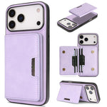 Kalebol Strong MagSafe Magnetic Two-Fold Card Bag Leather Phone Case, For iPhone 17 Pro Max, For iPhone 17 Pro, For iPhone 17, For iPhone Air