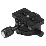 X-64 Professional Camera Tripod Monopod Panoramic Panorama Head with Quick Release Plate, X-64