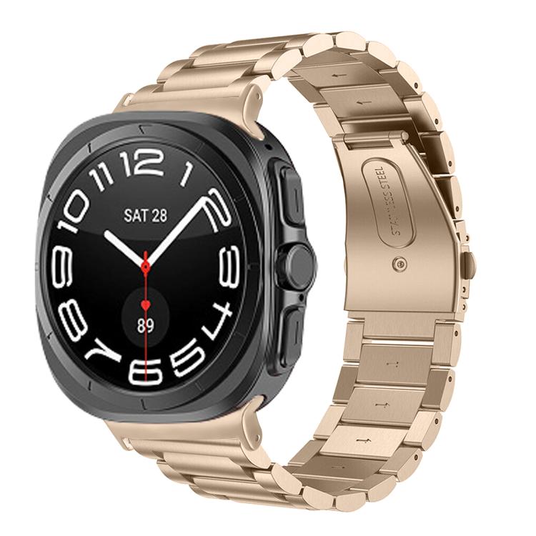Three Beads Stainless Steel Watch Band, For Samsung Galaxy Watch Ultra 47mm / Ultra 2025