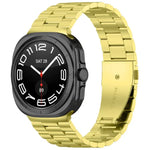 Three Beads Stainless Steel Watch Band with Removal Tool, For Samsung Galaxy Watch Ultra 47mm / Ultra 2025, For Samsung Galaxy Watch8 / Watch8 Classic