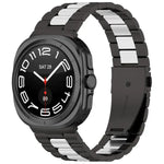 Three Beads Stainless Steel Watch Band with Removal Tool, For Samsung Galaxy Watch Ultra 47mm / Ultra 2025, For Samsung Galaxy Watch8 / Watch8 Classic