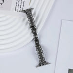 Lace Edged Diamond Alloy Metal Watch Band, For Apple Watch 46mm / 49mm / 45mm / 44mm, For Apple Watch 42mm / 41mm / 40mm / 38mm