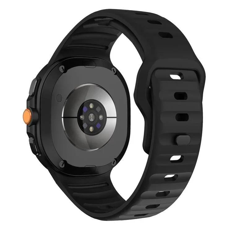 Wave Reverse Buckle Silicone Watch Band, For Samsung Galaxy Watch8 / Watch8 Classic