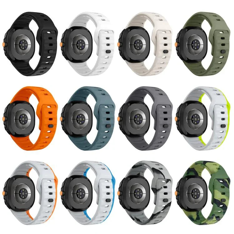 Wave Reverse Buckle Silicone Watch Band, For Samsung Galaxy Watch8 / Watch8 Classic
