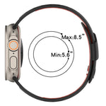 Oblique Buckle Breathable Two-Color Silicone Watch Band, For Apple Watch 46mm / 49mm / 45mm / 44mm