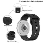 Round Dots Stud Buckle Silicone Watch Band, For Samsung Galaxy Watch8 / Watch8 Classic