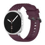 Black Buckle Spruce Silicone Watch Band, For Samsung Galaxy Watch8 / Watch8 Classic