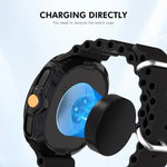 ENKAY Hat-Prince 2 in 1 Electroplated Soft TPU Cover with Full Coverage PMMA Soft Film, For Samsung Galaxy Watch8 Classic 46mm