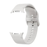 Diamond Bezel and Solid Color Stitched Silicone Watch Band, For Samsung Galaxy Watch8 44mm, For Samsung Galaxy Watch8 40mm
