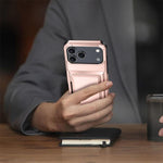 Kalebol Flip Card Wallet Holder Shockproof Phone Case, For iPhone 17 Pro Max, For iPhone 17 Pro, For iPhone 17, For iPhone Air, For iPhone 16 Pro Max, For iPhone 16 Pro, For iPhone 16 Plus, For iPhone 16