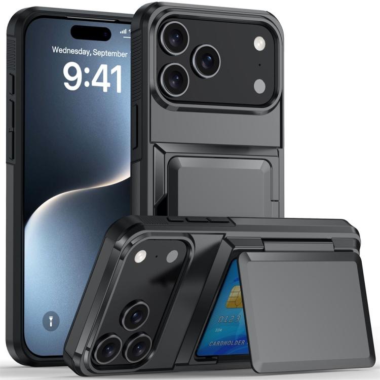 Kalebol Flip Card Wallet Holder Shockproof Phone Case, For iPhone 17 Pro Max, For iPhone 17 Pro, For iPhone 17, For iPhone Air, For iPhone 16 Pro Max, For iPhone 16 Pro, For iPhone 16 Plus, For iPhone 16