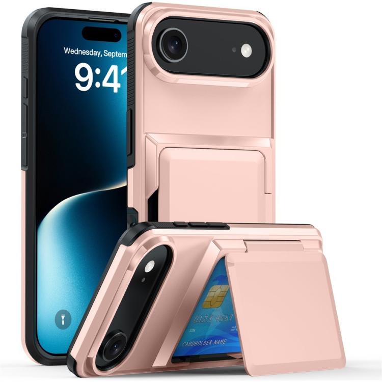 Kalebol Flip Card Wallet Holder Shockproof Phone Case, For iPhone 17 Pro Max, For iPhone 17 Pro, For iPhone 17, For iPhone Air, For iPhone 16 Pro Max, For iPhone 16 Pro, For iPhone 16 Plus, For iPhone 16