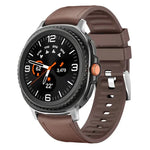Metal Head Leather Skin Silicone Watch Band, For Samsung Galaxy Watch8 / Watch8 Classic