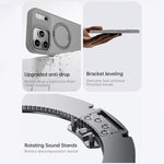 Kalebol Rotating Magnetic Holder MagSafe Phone Case, For iPhone 17 Pro Max, For iPhone 17 Pro, For iPhone 17, For iPhone Air, For iPhone 16 Pro Max, For iPhone 16 Pro, For iPhone 16 Plus, For iPhone 16