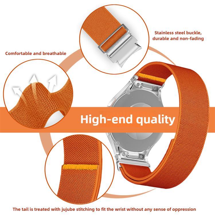 Adjustable Single Loop Elastic Nylon Watch Band, For Samsung Galaxy Watch FE / 7 / 6 / 5 / 4