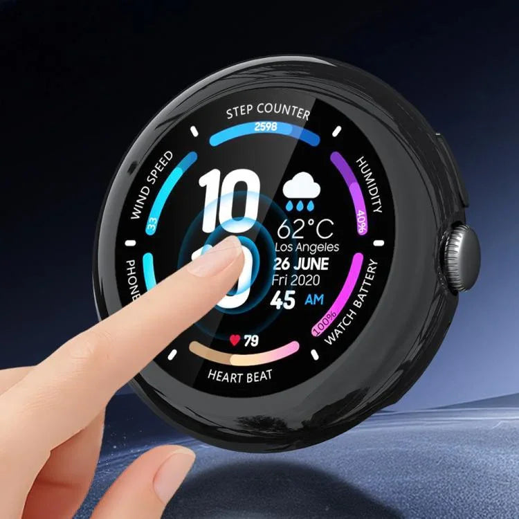 Full Coverage Electroplated TPU Watch Protective Cover, For Google Pixel Watch4 45mm, For Google Pixel Watch4 41mm