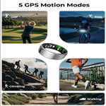 R100 SIZE 9 Smart Ring, Support Heart Rate / Blood Oxygen / Sleep Monitoring / Remote Photography