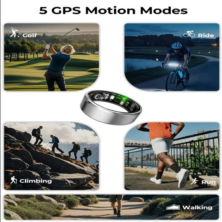 R100 SIZE 9 Smart Ring, Support Heart Rate / Blood Oxygen / Sleep Monitoring / Remote Photography