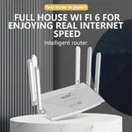 WR900-E Eurasian Version 4G SIM Card 6 Antennas 4 LAN Ports Router LTE WiFi6 Router, WR900-E