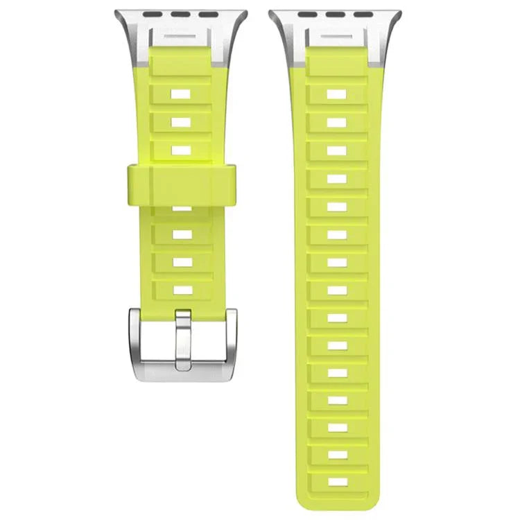Pioneer Metal Joint Colorful Silicone Watch Band, For Apple Watch 46mm / 49mm / 45mm / 44mm, For Apple Watch 42mm / 41mm / 40mm / 38mm