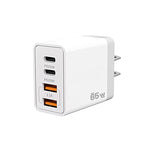 TE-PD44 Dual USB-A Dual Type-C 4-port Mobile Phone Charger, EU Plug, US Plug
